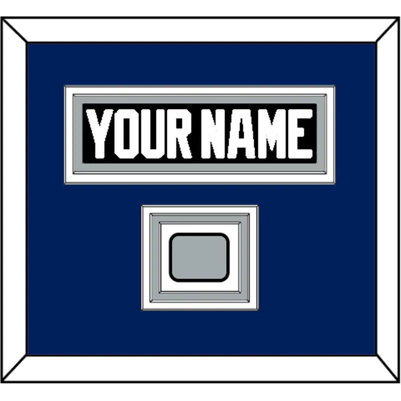 Tampa Bay Nameplate & Jersey Logo Patch - Road Black (2001-2007) - Triple Mat 3