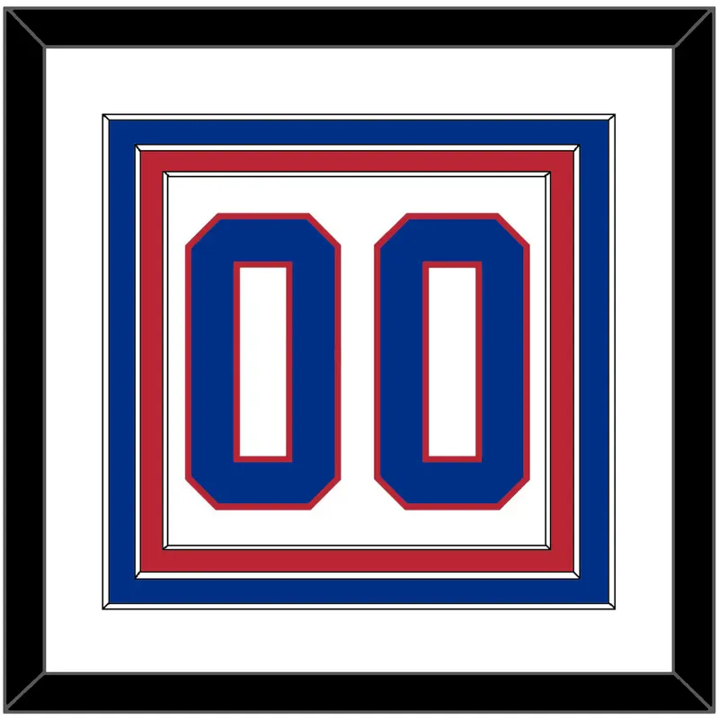 United States Mens Hockey Number - 2010 Olympics Alternate White - Triple Mat 1