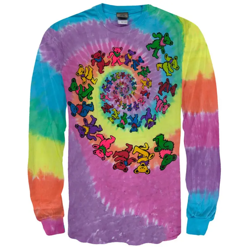Grateful Dead - Spiral Bears Long Sleeve T-Shirt