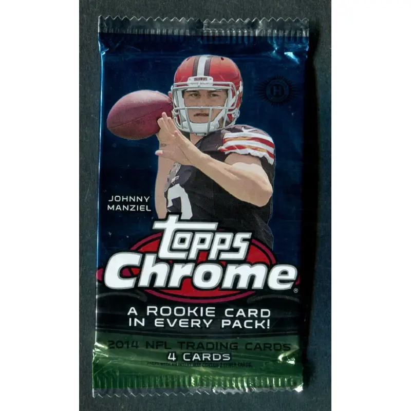 2014 Topps Chrome Football Unopened Pack (Hobby) (4)