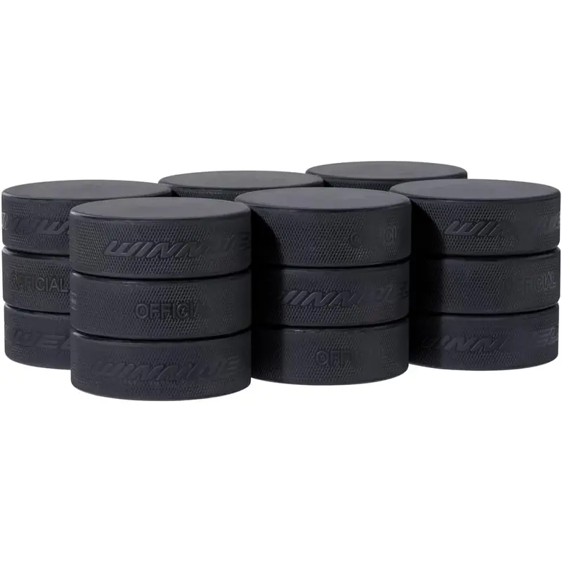 2025 Winnwell 6oz Black Official Hockey Puck