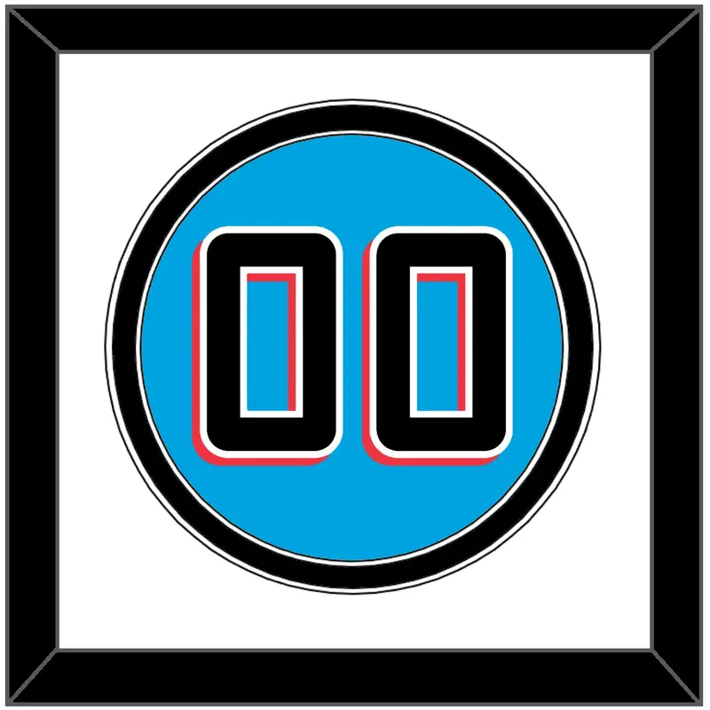 Miami Number - Alternate Blue - Double Mat 1