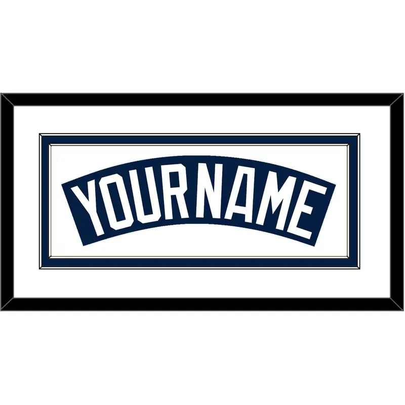 Tampa Bay Nameplate - Alternate Navy (2009-2018) - Double Mat 1
