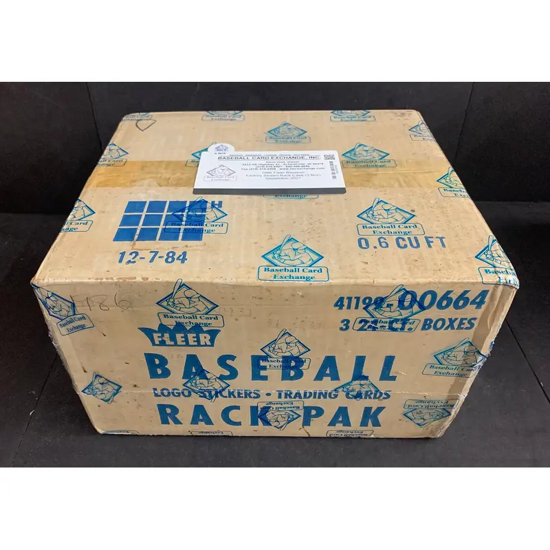 1986 Fleer Baseball Factory Sealed Rack Case (BBCE)