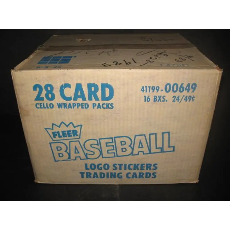 1983 Fleer Baseball Cello Case (16 Box)