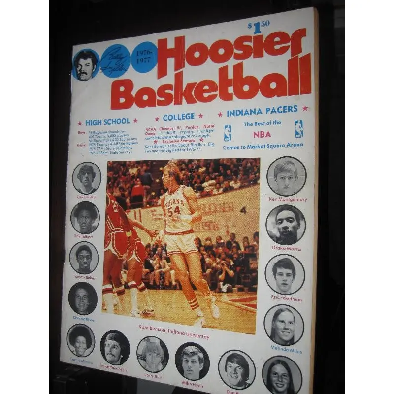 1976-77 Hoosier Basketball Magazine, Kent Benson Cover
