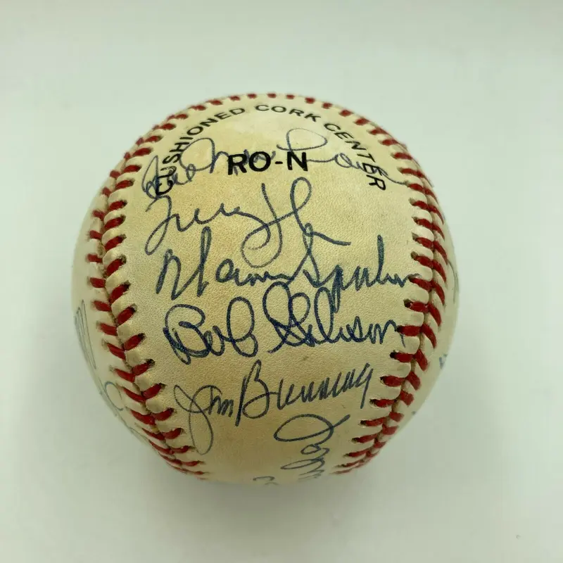 Rare 200 Win Club Signed Baseball 19 Sigs Tom Seaver Bob Gibson Don Drysdale PSA