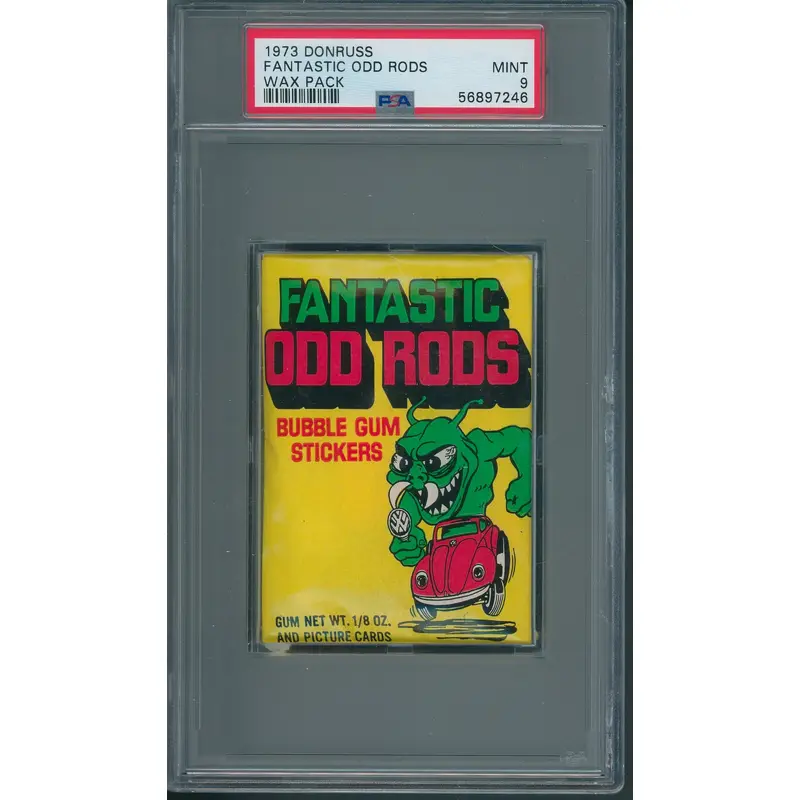 1973 Donruss Fantastic Odd Rods Wax Pack PSA 9