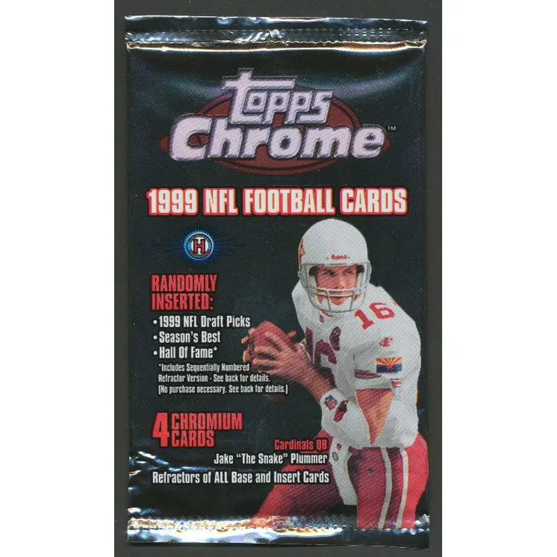 1999 Topps Chrome Football Unopened  Pack (Hobby)