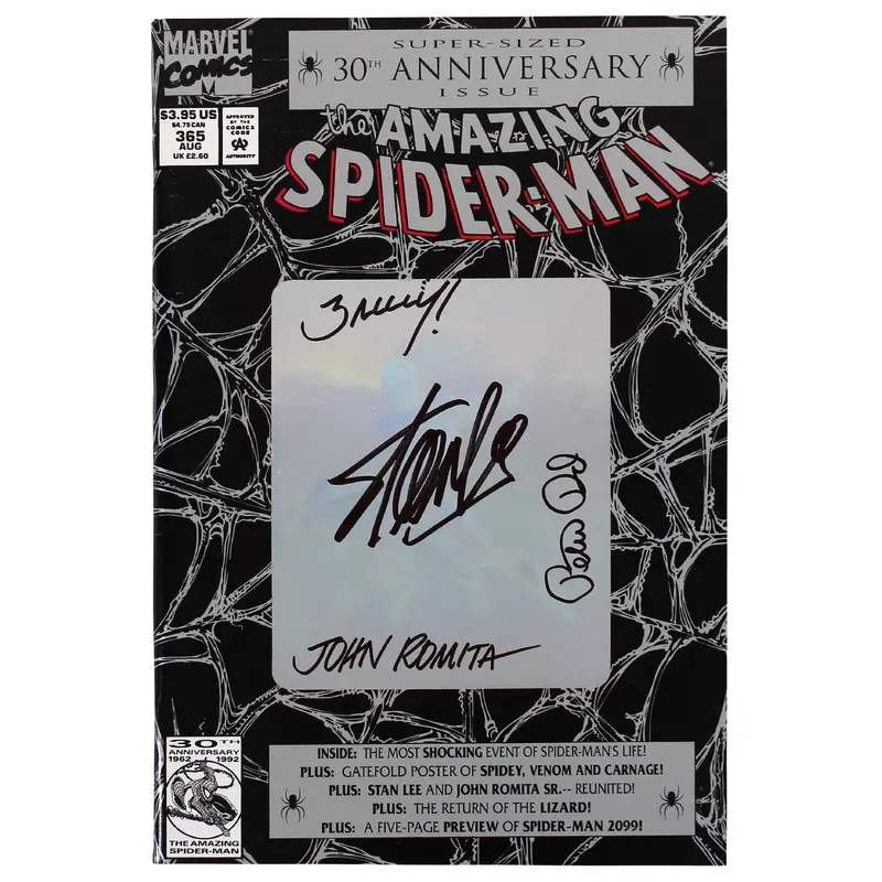 (4) Stan Lee, Romita +2 Signed The Amazing Spider-Man #365 Comic JSA #XX05176