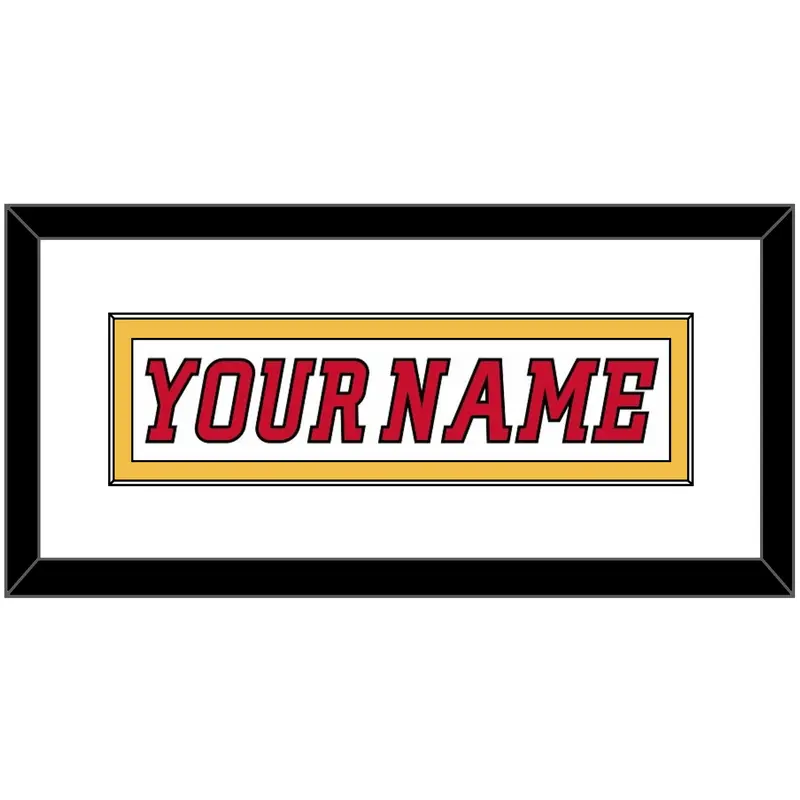 Calgary Nameplate - Road White (2007-2017) - Single Mat 2
