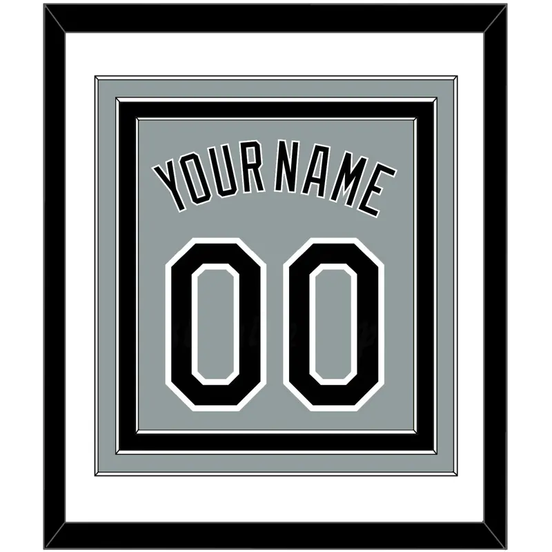 Chicago Name & Number - Road Gray - Triple Mat 1