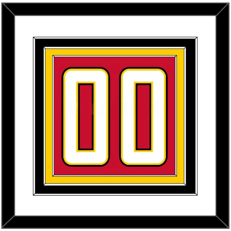 Maryland Basketball Number - Road Red (2013-2015) - Triple Mat 2