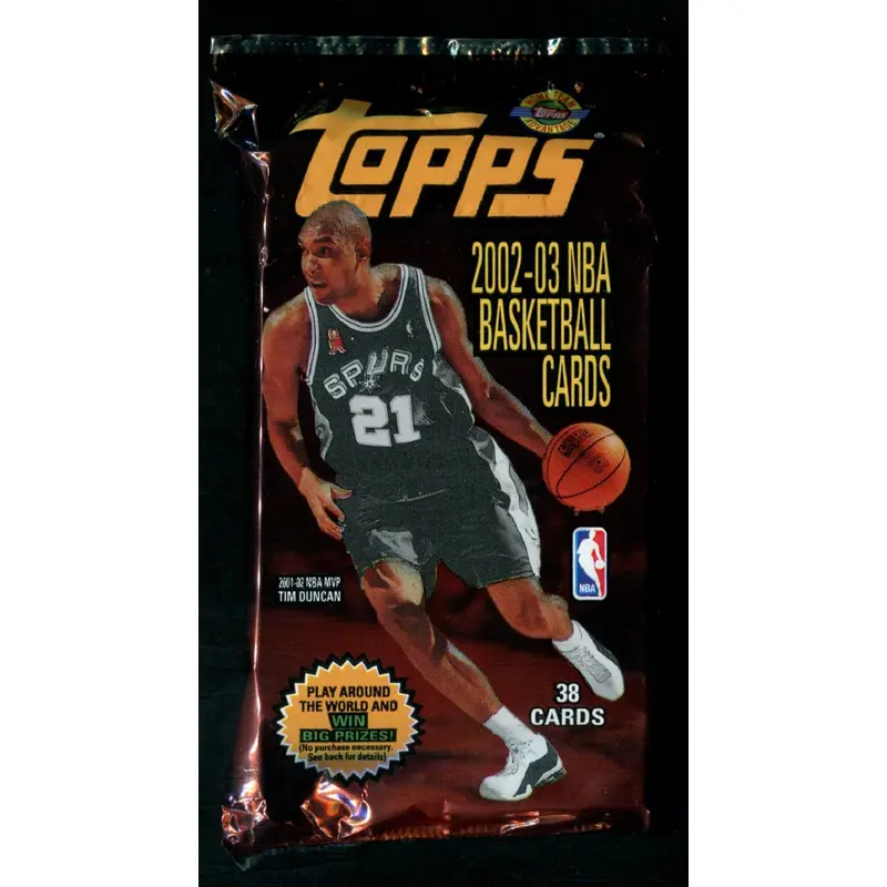 2002/03 Topps Basketall Unopened Jumbo Pack (HTA) (38)
