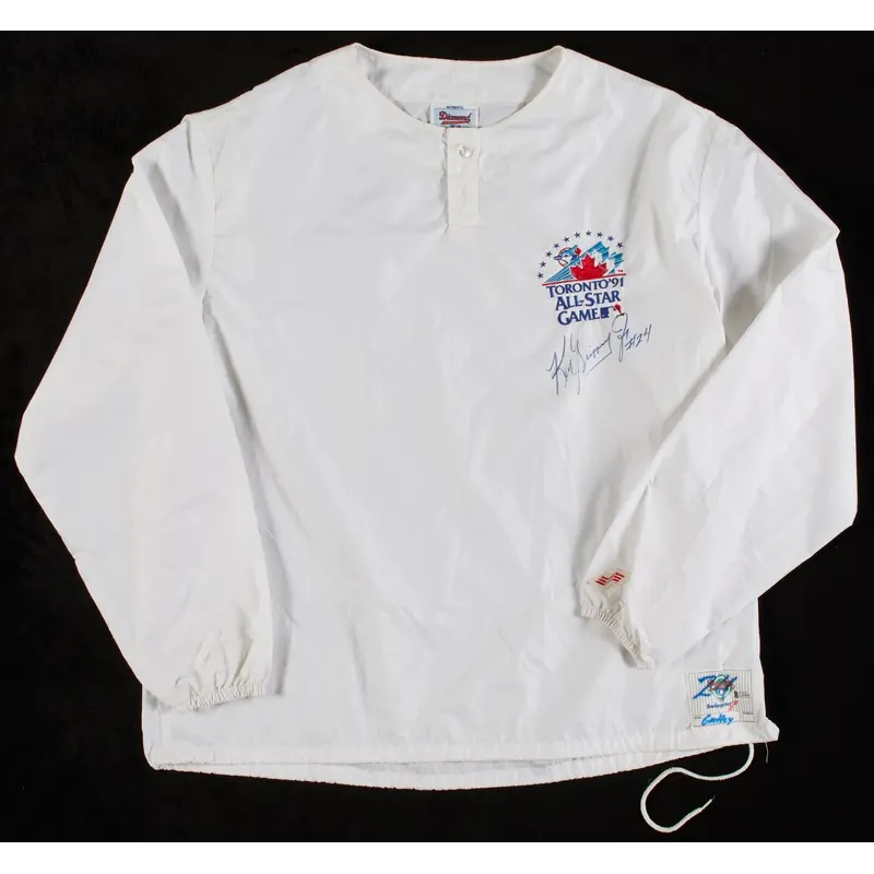 Ken Griffey Jr. Game Used & Signed 1991 All Star Game Pullover Jacket Beckett