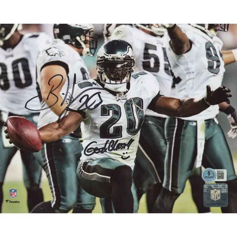 Eagles Brian Dawkins "God Bless!!" Authentic Signed 8x10 Photo BAS #BR54797