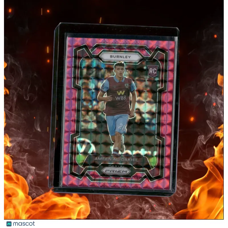 2023 Panini Prizm Premier League Ameen Al-Dakhil Pink Mosaic Prizm Rookie #276