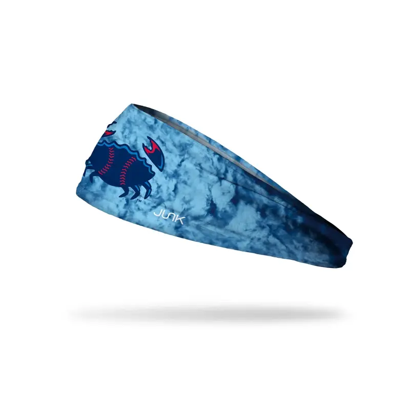 Jersey Shore BlueClaws JUNK Brands Tie Dye Crab Emblem Headband