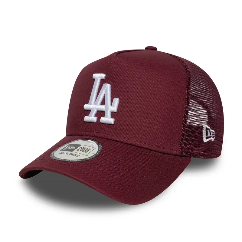 New Era - League Essential - Trucker Cap - Los Angeles Dodgers - Maroon