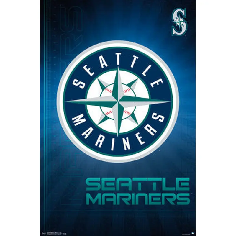 Seattle Mariners Official MLB Baseball Team Logo Poster - Trends International