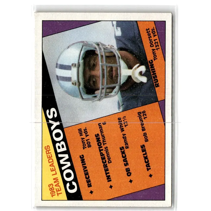 1984 Topps Glossy Send-In Tony Dorsett #4