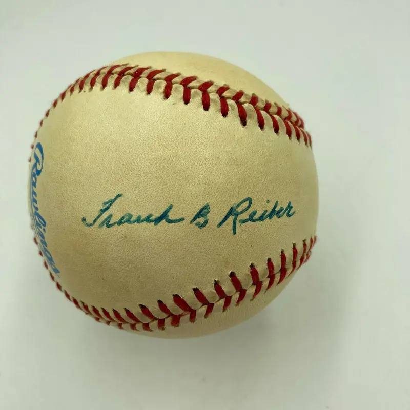 Frank Reiber Signed American League Macphail Baseball Detroit Tigers JSA COA