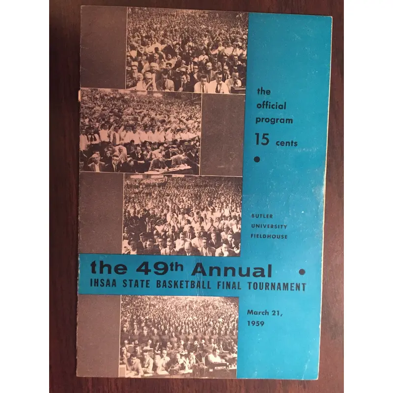 1959 Indiana High School State Basketball Finals Program,