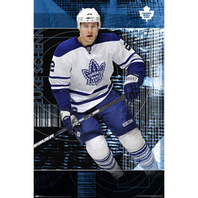 Luke Schenn "Throwback" Toronto Maple Leafs NHL Action Poster - Costacos 2009
