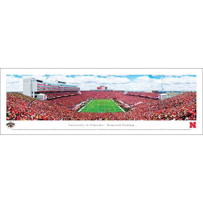 Nebraska Cornhuskers Football "Heroes Game" Panoramic Poster Print - Blakeway 2011