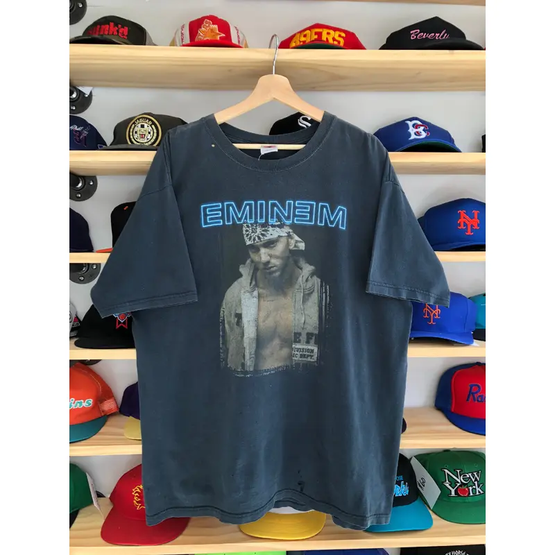 Vintage 2003 Eminem Portrait Ford Field Concert Tee Size XL