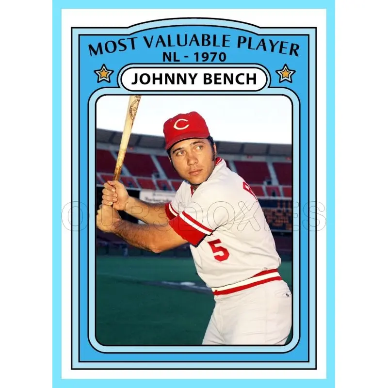 Jihnny Bench MVP 1972 Topps Custom Card - 4733