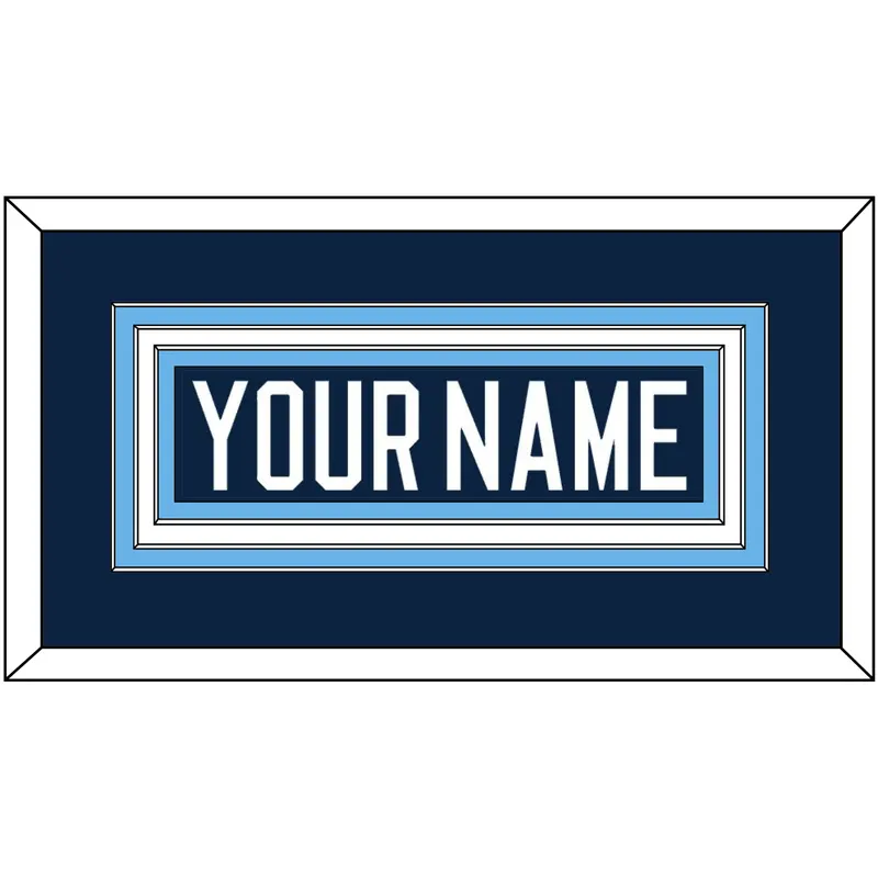 Maine Hockey Nameplate - Road Navy Blue (1994-2008) - Triple Mat 1