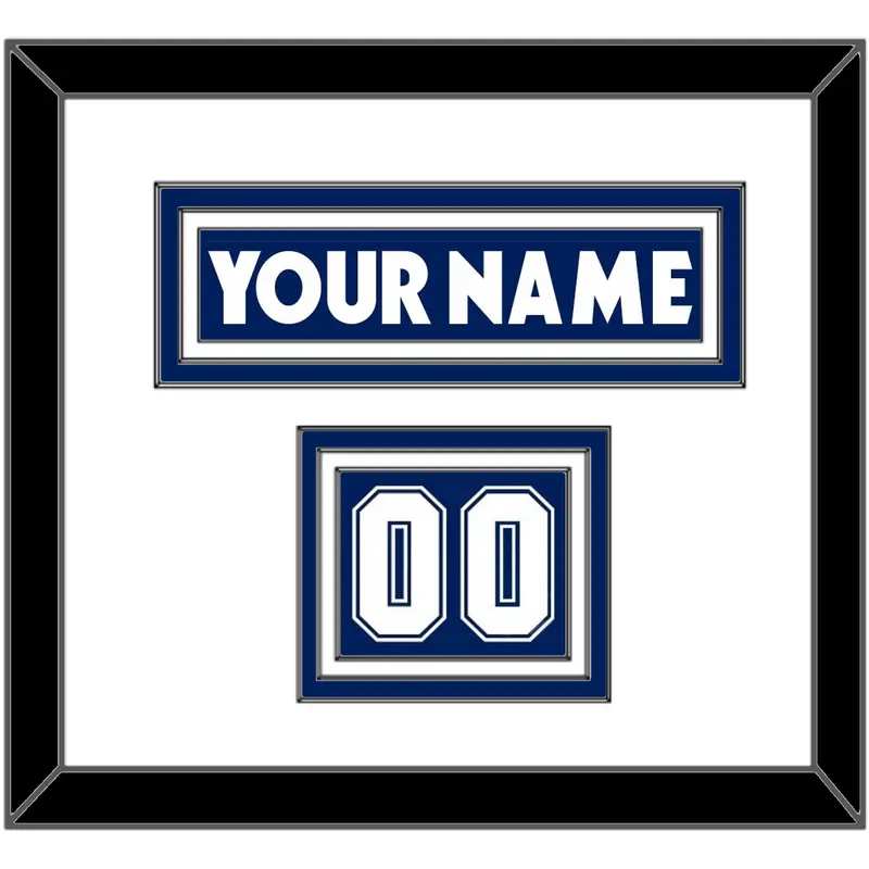 Toronto Nameplate & Number (Shoulder) - Home Blue (2007-2010) - Triple Mat 1