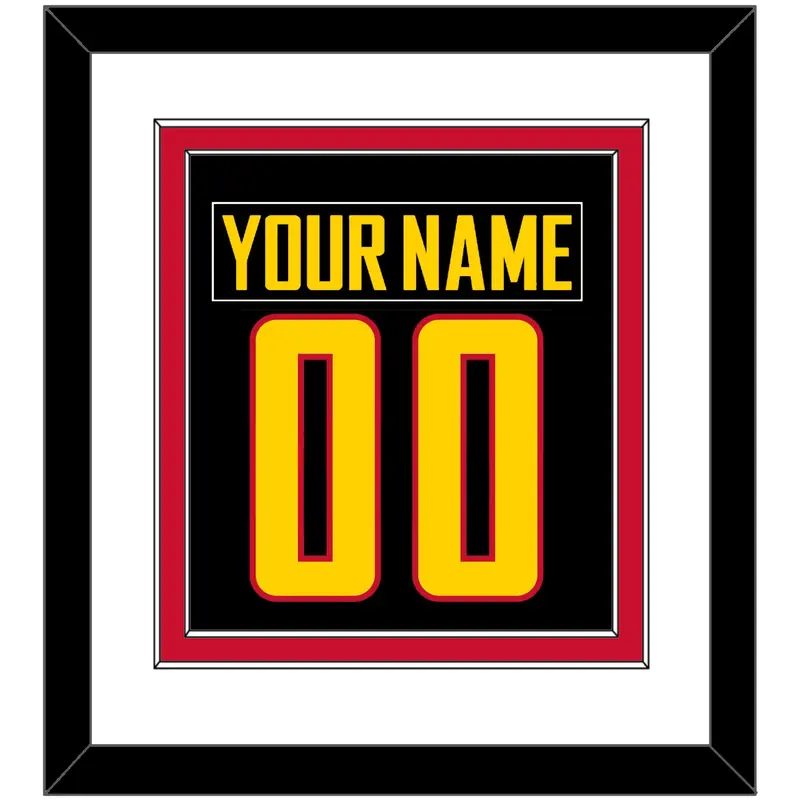 Vancouver Nameplate & Number (Back) Combined - Alternate Black - Double Mat 1