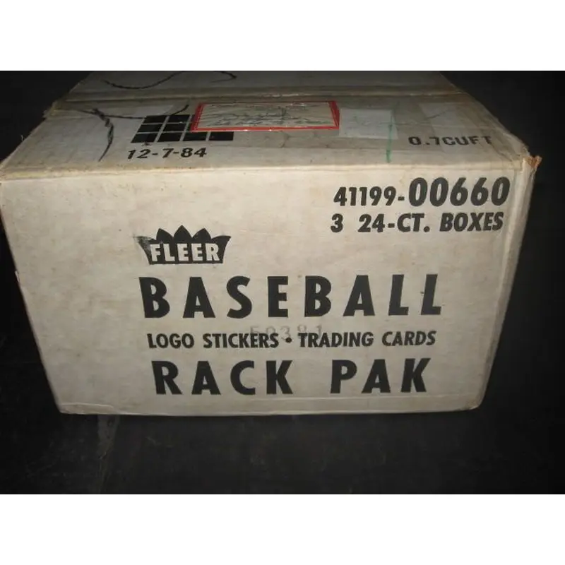 1985 Fleer Baseball Rack Pack Case (3 Box)