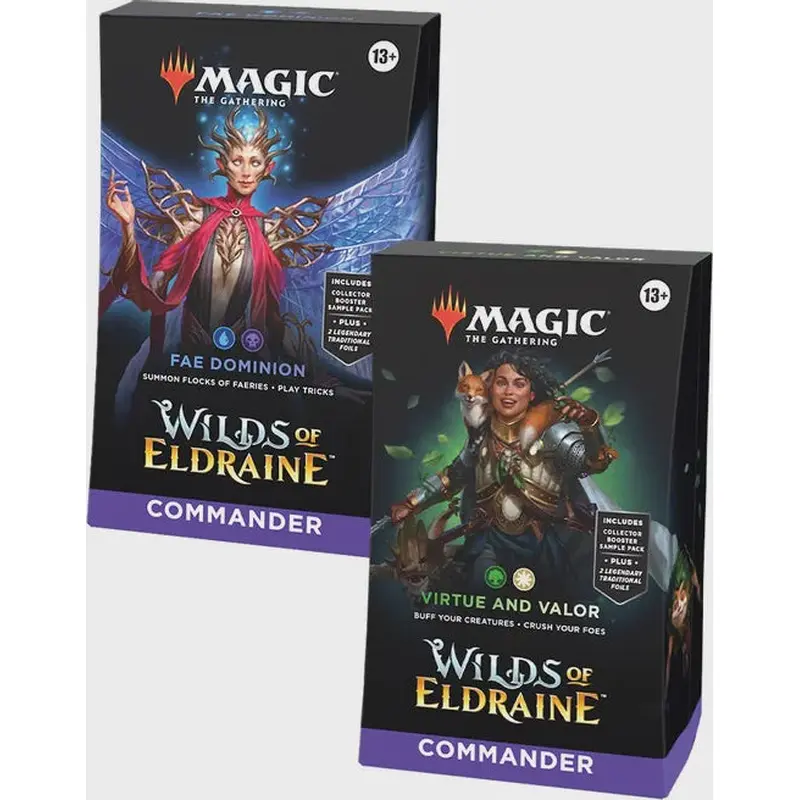 Magic The Gathering Wilds of Eldraine Commander Deck - 2 Deck Set