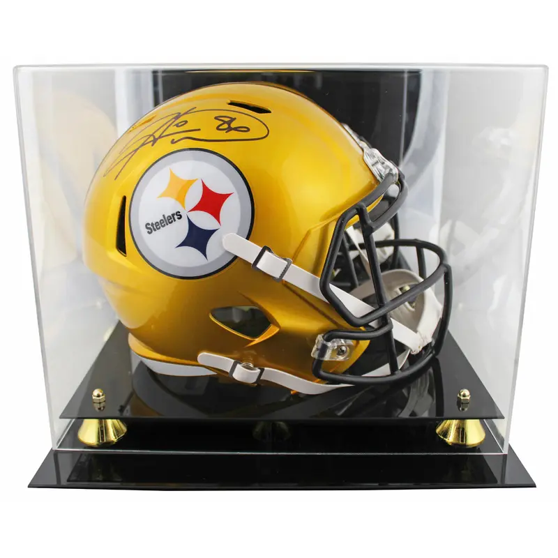 Steelers Hines Ward Signed Flash Full Size Speed Rep Helmet W/ Case BAS Witness