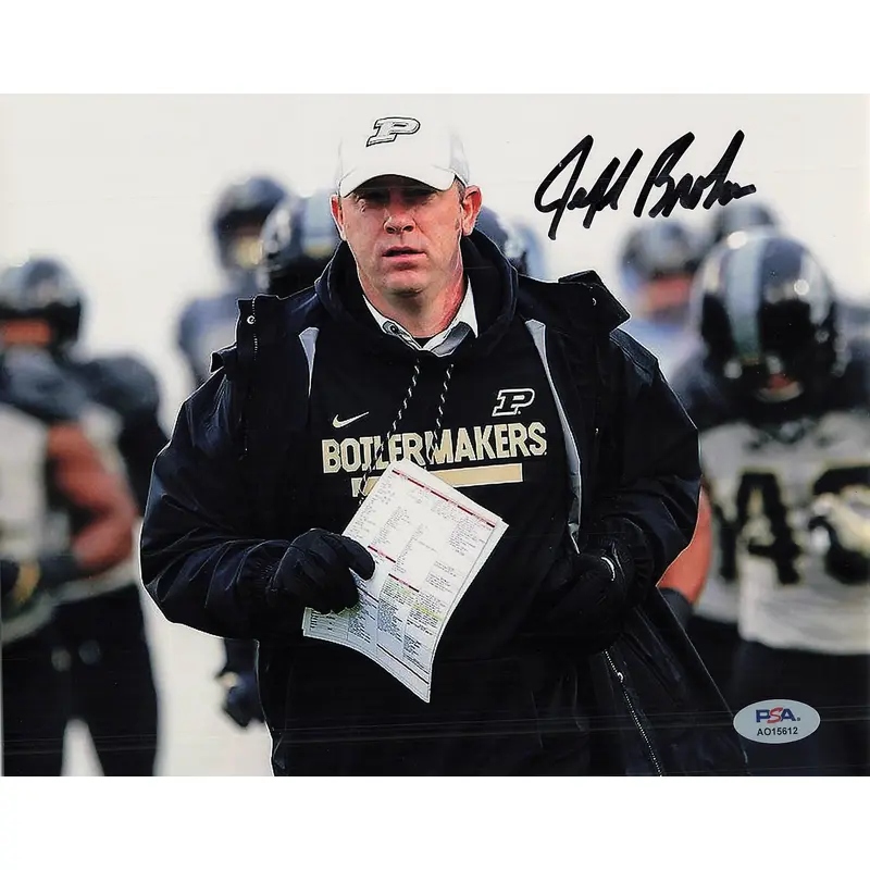 JEFF BROHM signed 8x10 photo PSA/DNA Football Coach Autographed