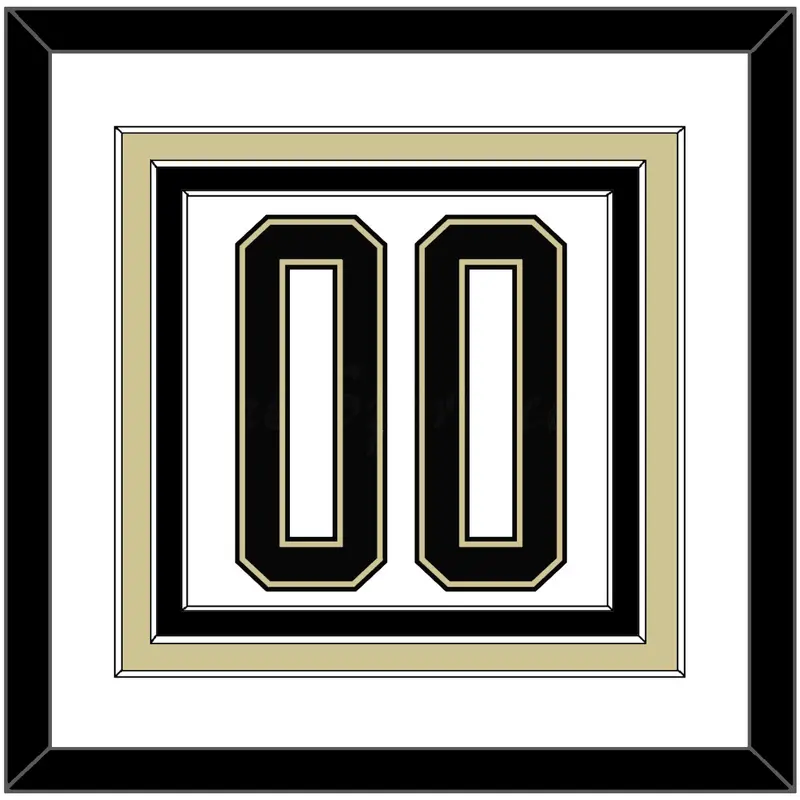 Pittsburgh Number (Back) - 2014 Stadium Series White - Triple Mat 1