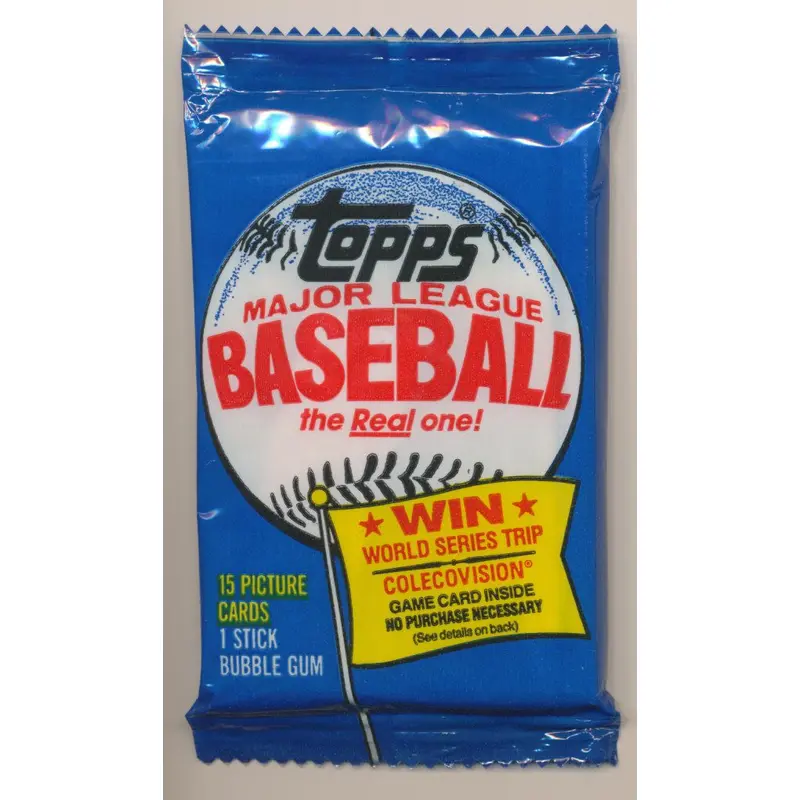 1983 Topps Baseball Unopened Michigan Test Pack