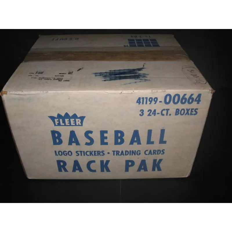 1986 Fleer Baseball Rack Pack Case (3 Box) (00664)