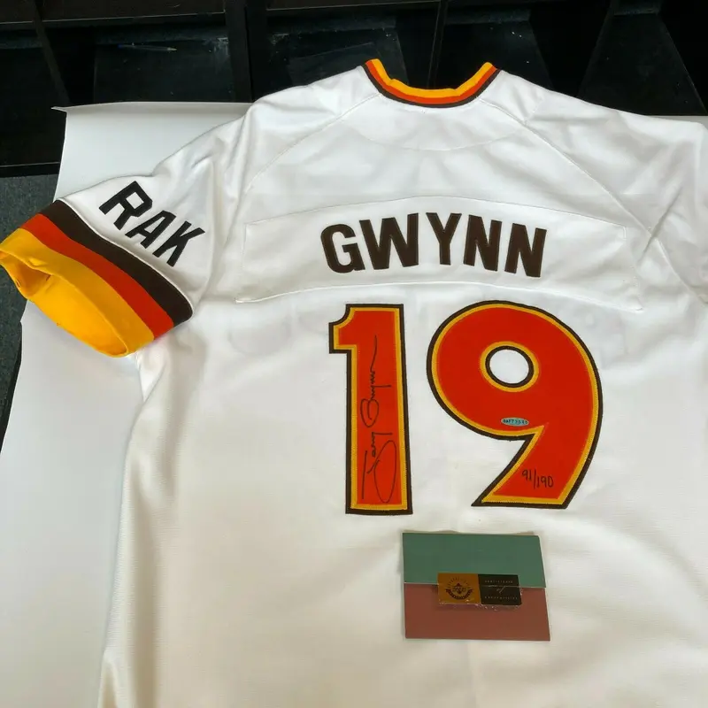 Tony Gwynn Signed 1984 San Diego Padres Game Model Jersey UDA Upper Deck COA