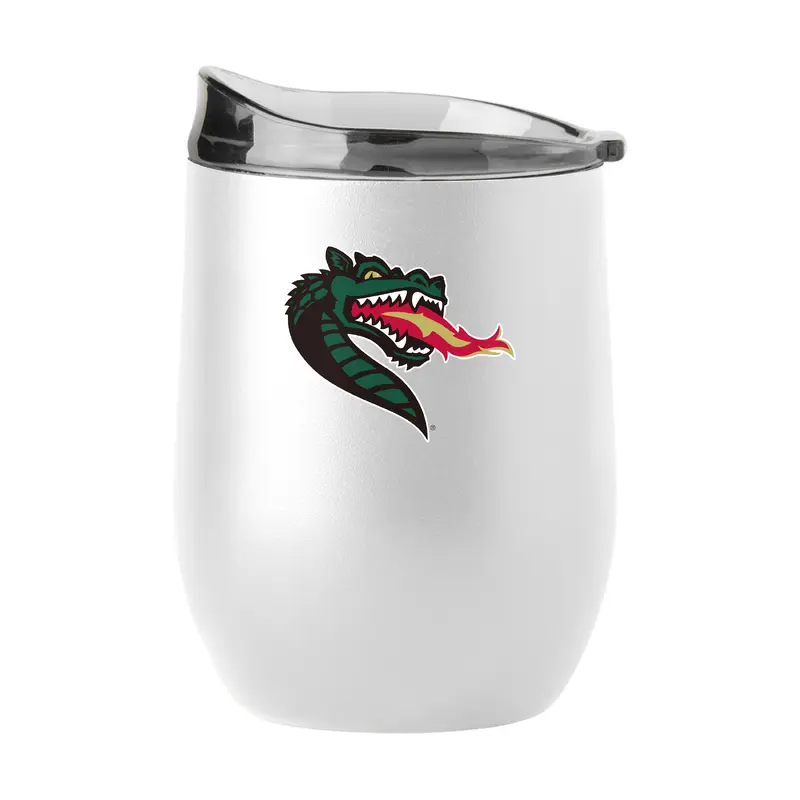 UAB 16oz Swagger White Powder Coat Curved Beverage