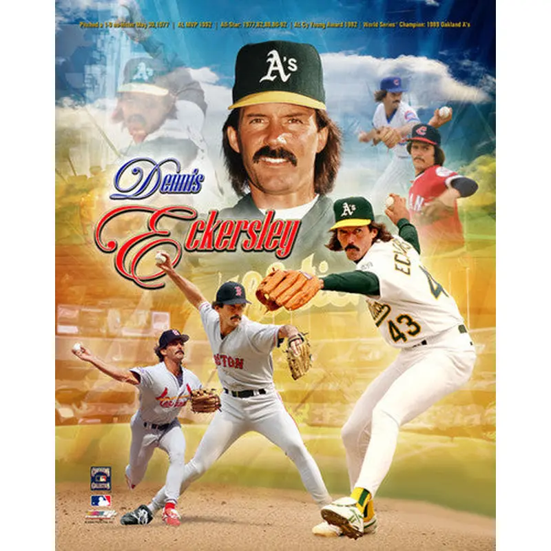 Dennis Eckersley Hall of Fame Commemorative Premium Poster Print - Photofile