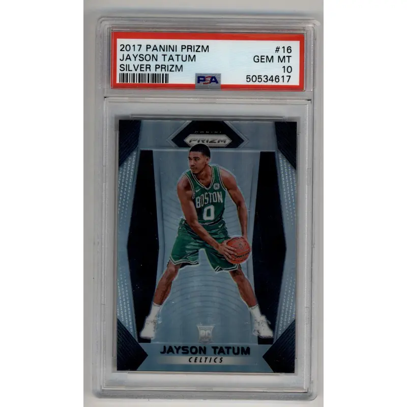 Jayson Tatum 2017-18 Prizm Silver #16 PSA 10 Gem Mint 4617