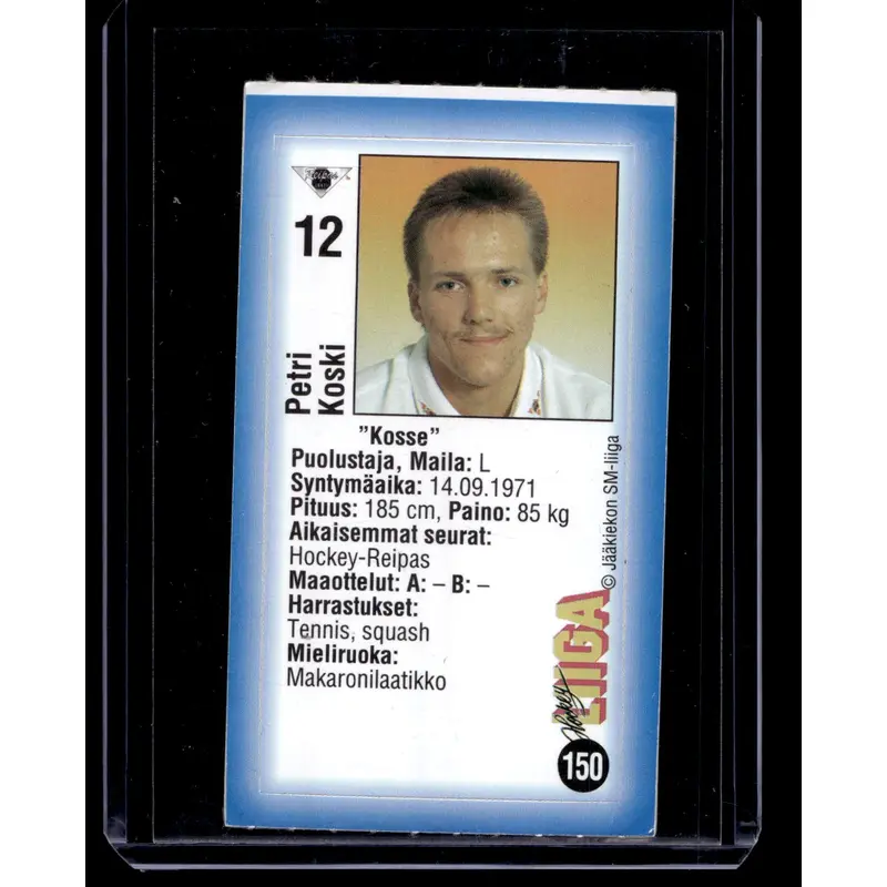 1992-93 JyvsHyv HockeyLiiga - Petri Koski #150