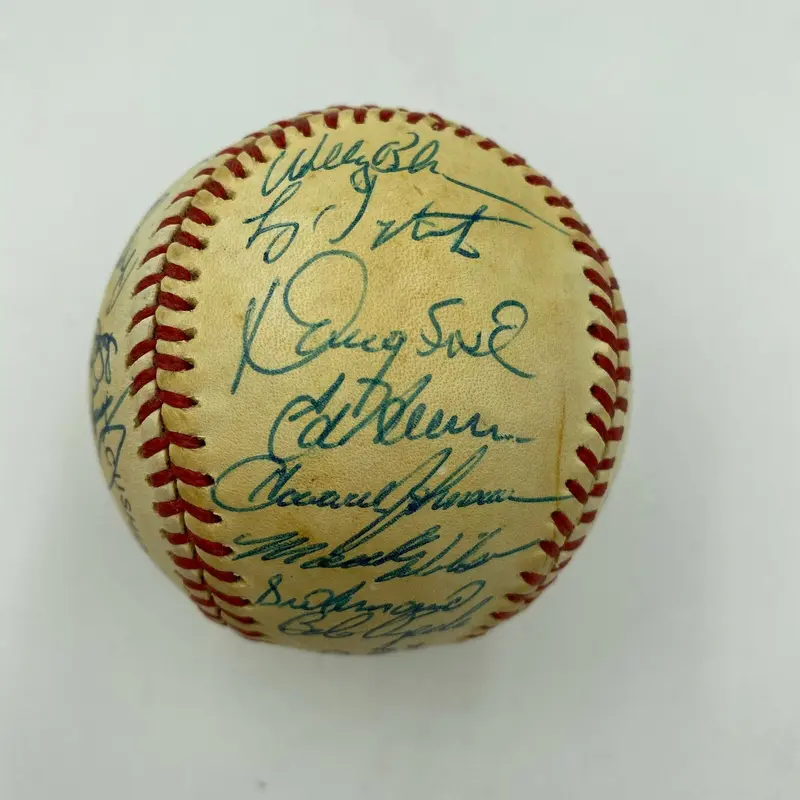 1986 New York Mets World Series Champions Team Signed NL Baseball JSA COA