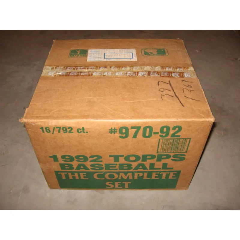 1992 Topps Baseball Factory Set Case (RWB) (16 Sets)