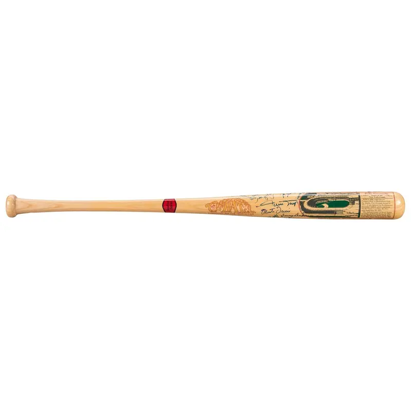 Willie Mays New York Giants Hall Of Fame Signed Cooperstown Bat 32 Sigs JSA COA