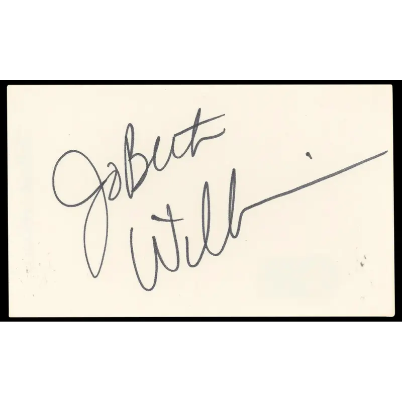 JoBeth Williams Poltergeist Authentic Signed 3x5 Index Card BAS #BP50649